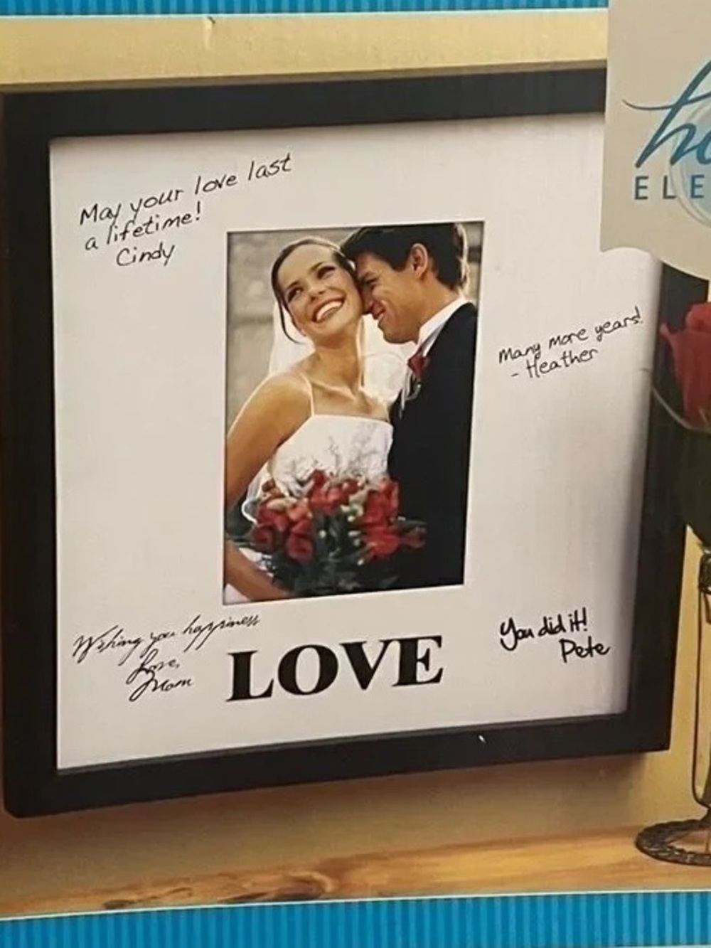 LOVE Signature Frame - Black and White